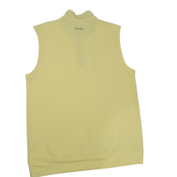 Walter Hagen 1/4 Zip Vest Mens Small Performance 11 All Season Yellow Zip Pocket - Picture 7 of 12
